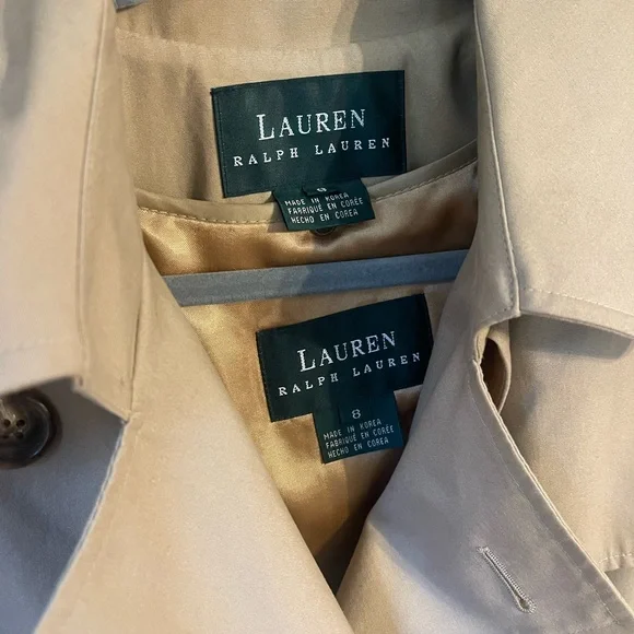 Lauren Ralph Lauren Twill Double-Breasted Belted Trench Coat